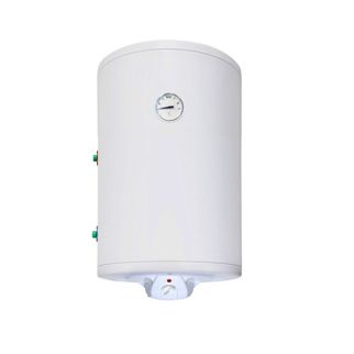 Електрически комбиниран бойлер TEDAN Combi Inox 80 литра, вертикален, неръждаем, една серпентина, изводи отляво, 2 kW