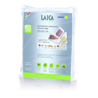 Гофрирани / релефни пликове за вакуумиране Laica 25x30 см - 100бр. 2xVT35100