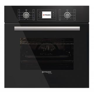Готварска фурна PYRAMIS 60АП 1012 черно стъкло за вграждане